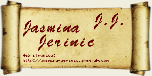 Jasmina Jerinić vizit kartica